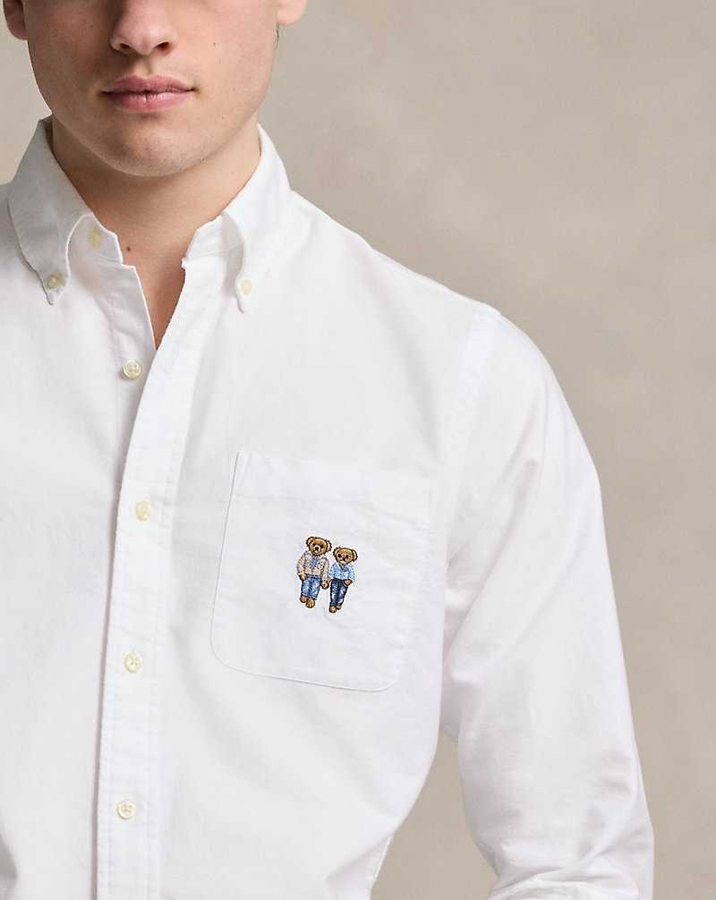 Camisas Ralph Lauren The Ralph Ricky Bear Hombre Blancos | RCTANZQ-38 - vista 5