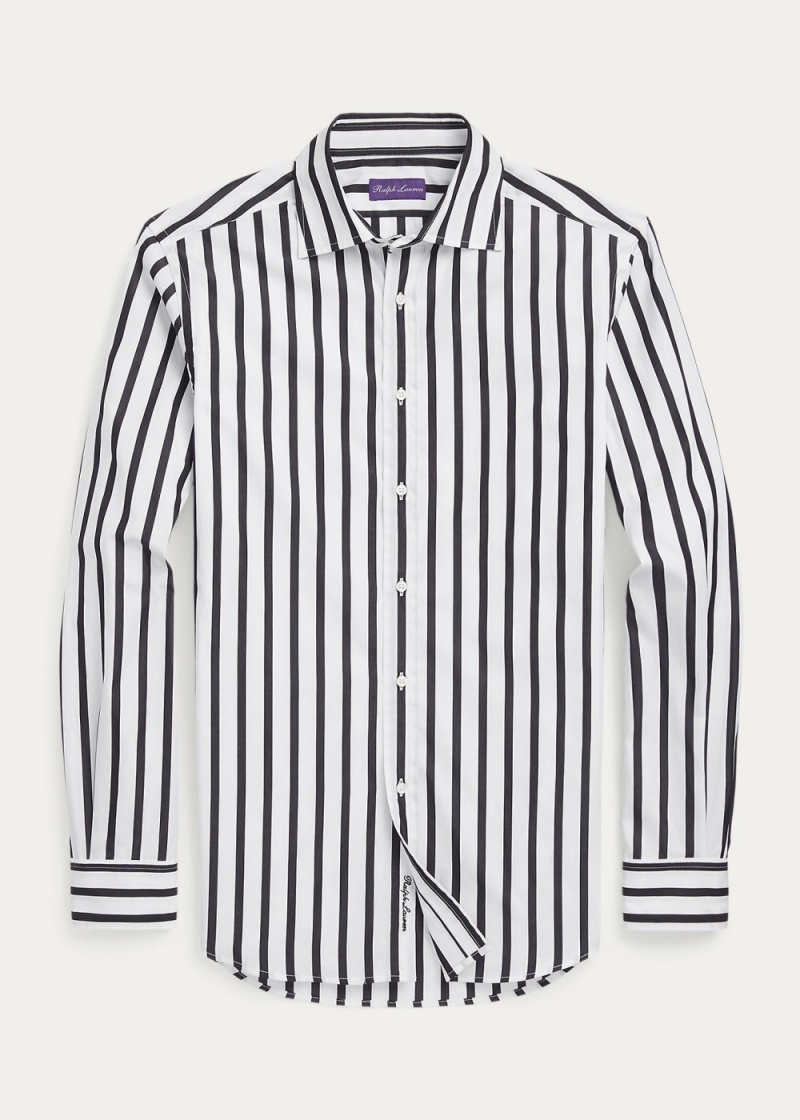 Camisas informales y Camisas Vestir A Rayas Poplin Shirt Hombre Blancos | TCDO41685 - vista 4