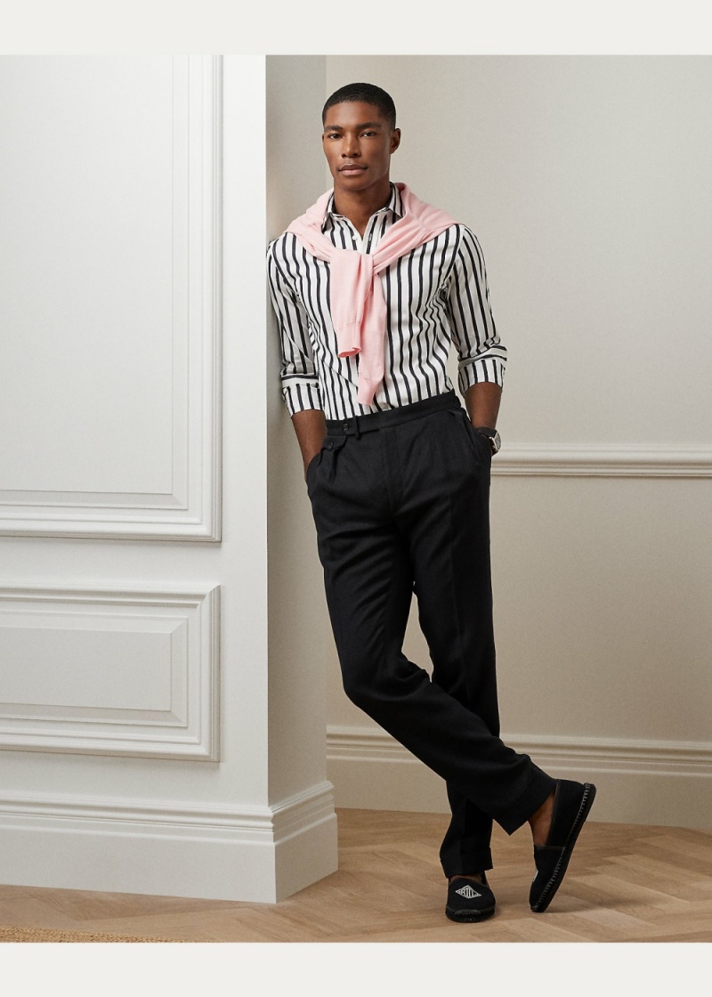 Camisas informales y Camisas Vestir A Rayas Poplin Shirt Hombre Blancos | TCDO41685 - vista 5