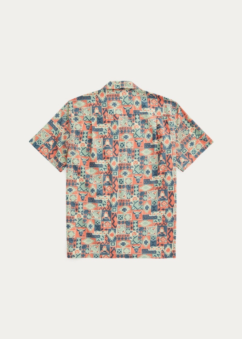 Camisas informales y Camisas Vestir Print Woven Camp Shirt Hombre Multicolor | JXKY46803 - vista 2