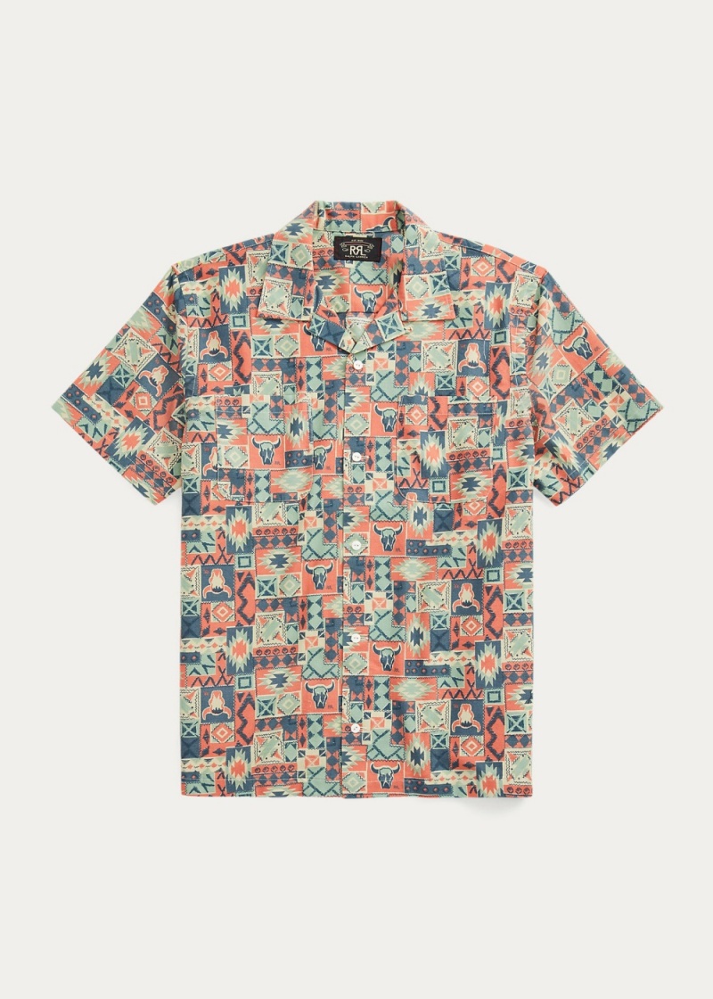 Camisas informales y Camisas Vestir Print Woven Camp Shirt Hombre Multicolor | JXKY46803 - vista 1