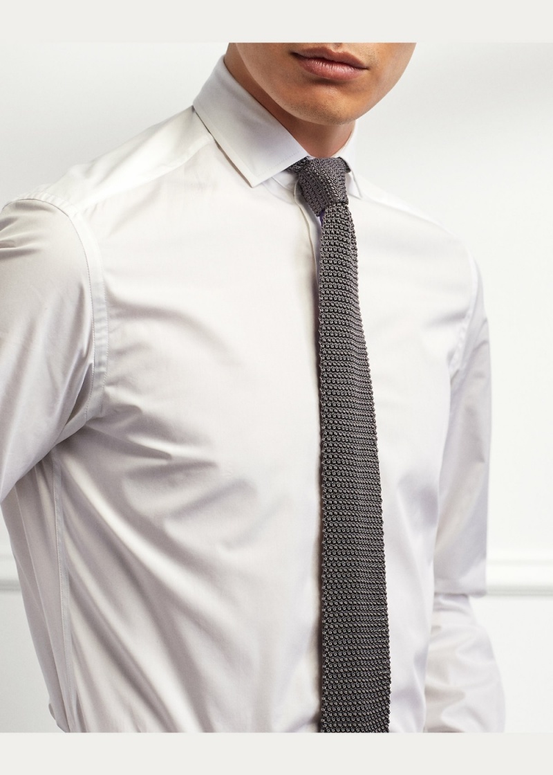 Camisas informales y Camisas Vestir Poplin Shirt Hombre Blancos | NMLO50638 - vista 2