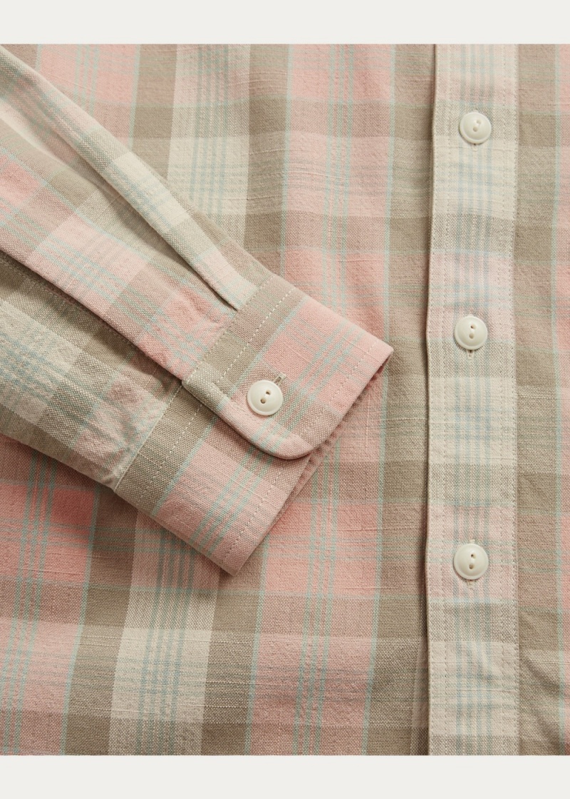 Camisas informales y Camisas Vestir Plaid Woven Workshirt Hombre Multicolor | ESJT17098 - vista 5