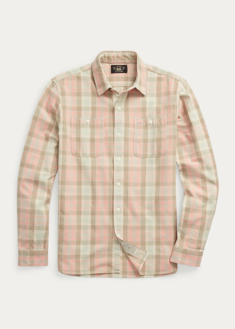 Camisas informales y Camisas Vestir Plaid Woven Workshirt Hombre Multicolor | ESJT17098 - vista 1