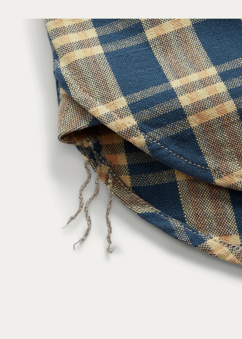 Camisas informales y Camisas Vestir Plaid Woven Workshirt Hombre Amarillos | HIVE96247 - vista 2