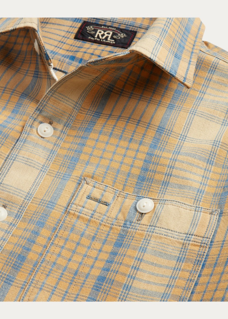 Camisas informales y Camisas Vestir Plaid Woven Workshirt Hombre Multicolor | XUSM43986 - vista 5