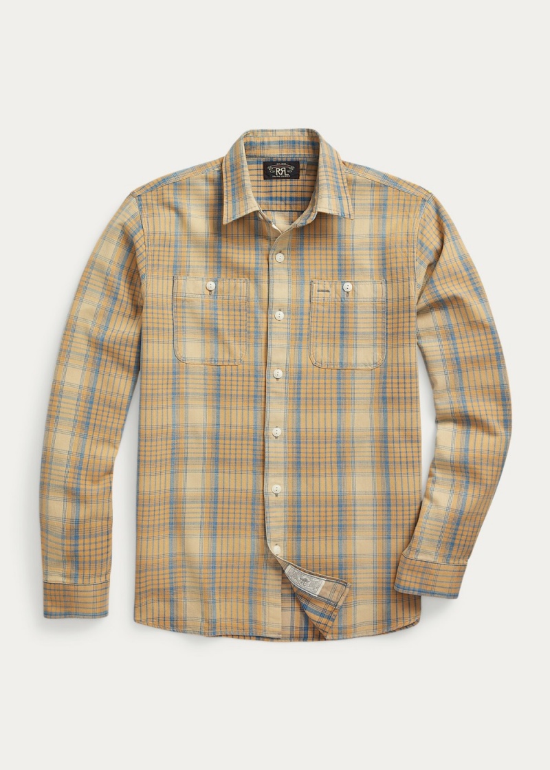 Camisas informales y Camisas Vestir Plaid Woven Workshirt Hombre Multicolor | XUSM43986 - vista 1