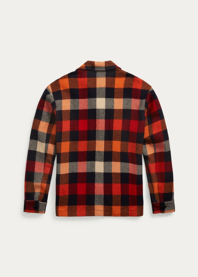 Camisas informales y Camisas Vestir Plaid Lana Shirt Jackets Hombre Multicolor | ZRDW53260 - vista 6