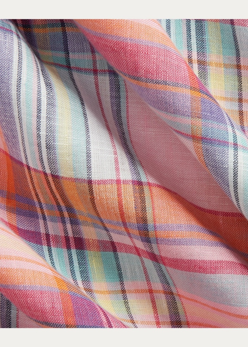 Camisas informales y Camisas Vestir Plaid Linen Shirt Hombre Multicolor | PMXN53216 - vista 3