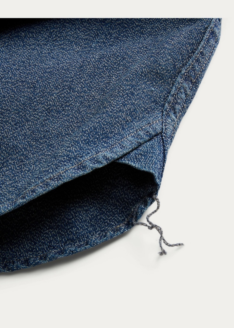 Camisas informales y Camisas Vestir Indigo Woven Workshirt Hombre Azules | EXOR95213 - vista 2
