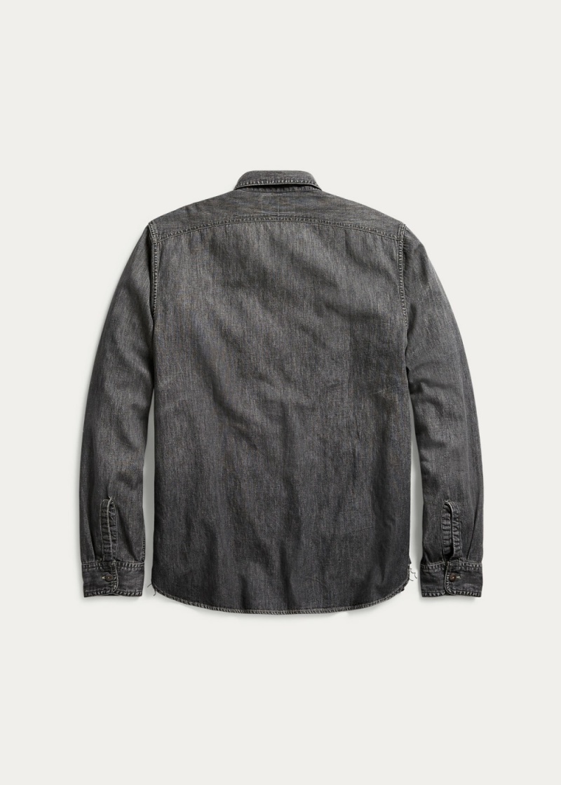 Camisas informales y Camisas Vestir Denim Workshirt Hombre Blancos | FQJI07621 - vista 2