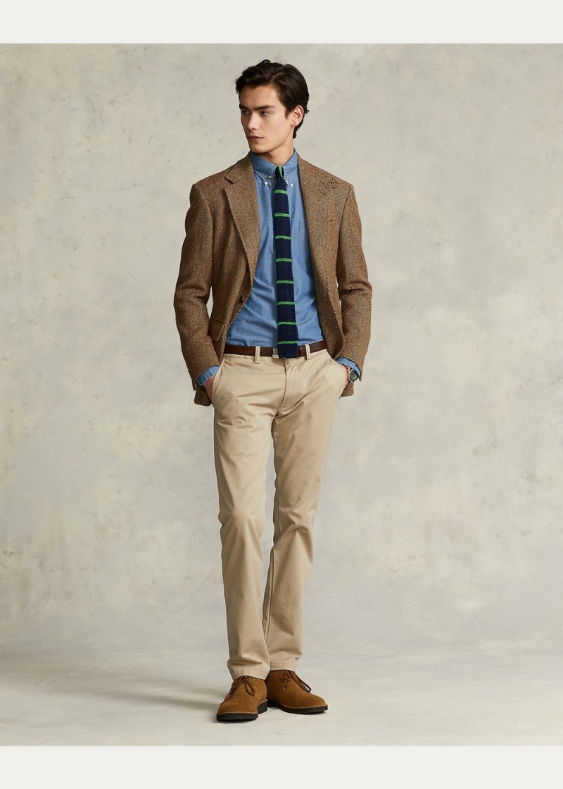 Camisas informales y Camisas Vestir Custom Fit Indigo Chambray Shirt Hombre Azules | QTEC93682 - vista 5