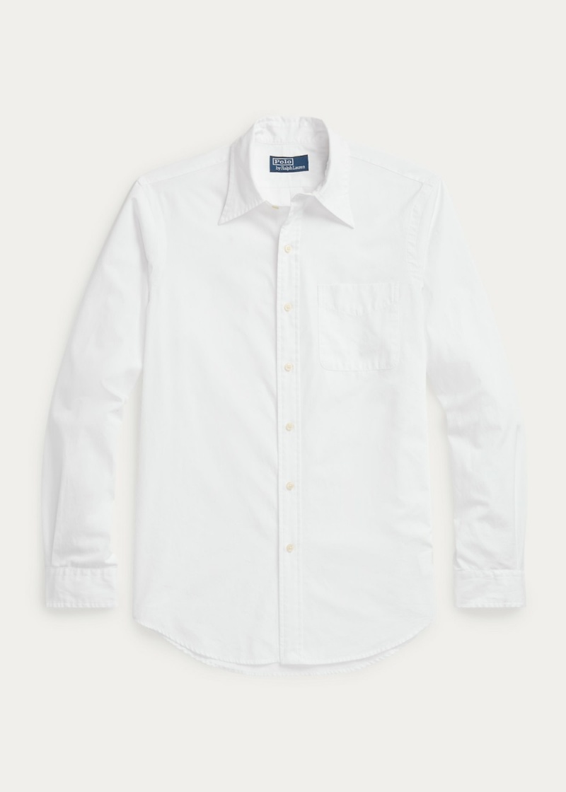 Camisas informales y Camisas Vestir Classic Fit Poplin Shirt Hombre Blancos | LWNR47360 - vista 5