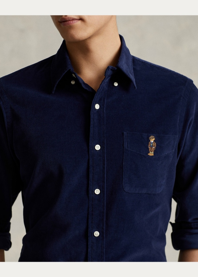 Camisas informales y Camisas Vestir Classic Fit Polo Bear Corduroy Shirt Hombre Marrom | YPQT16083 - vista 2