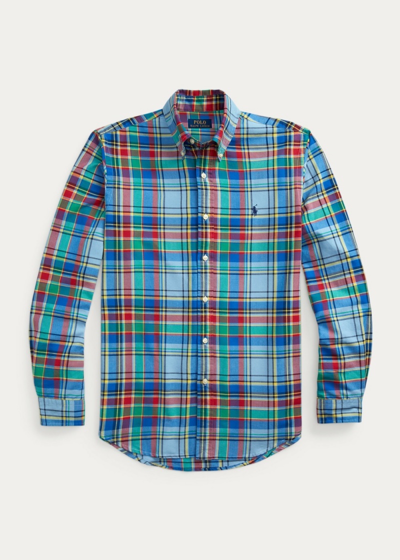 Camisas informales y Camisas Vestir Classic Fit Plaid Oxford Shirt Hombre Multicolor | PEOJ89305 - vista 4