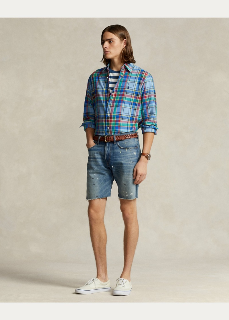 Camisas informales y Camisas Vestir Classic Fit Plaid Oxford Shirt Hombre Multicolor | PEOJ89305 - vista 5