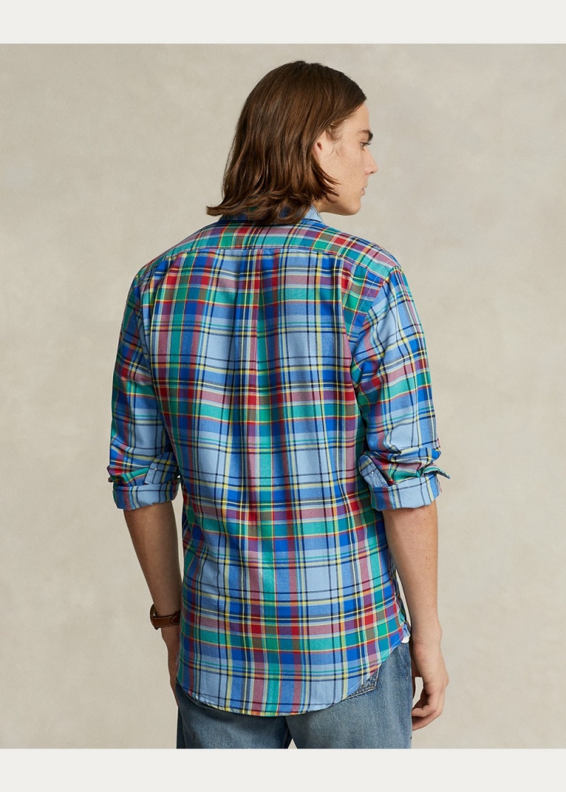 Camisas informales y Camisas Vestir Classic Fit Plaid Oxford Shirt Hombre Multicolor | PEOJ89305 - vista 6