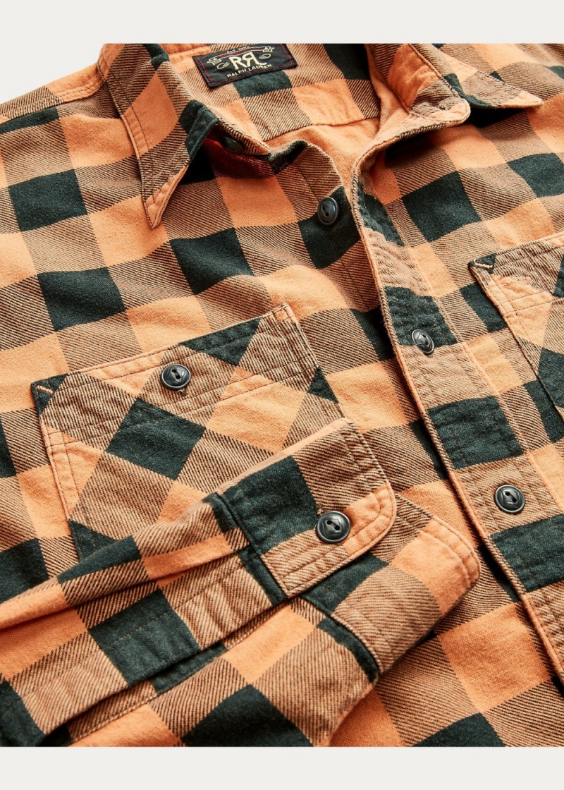Camisas informales y Camisas Vestir Buffalo Check Chamois Workshirt Hombre Negros | XSHT96054 - vista 2