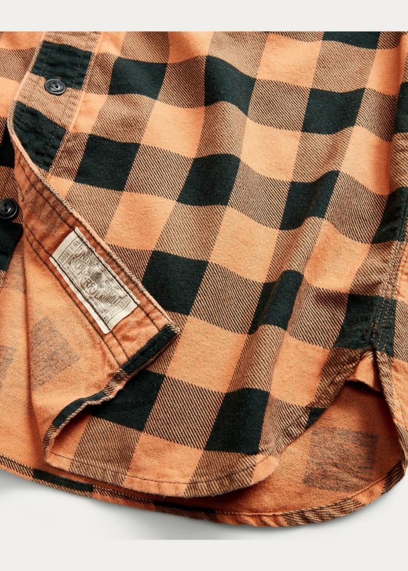 Camisas informales y Camisas Vestir Buffalo Check Chamois Workshirt Hombre Negros | XSHT96054 - vista 3