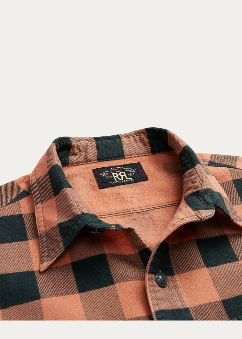 Camisas informales y Camisas Vestir Buffalo Check Chamois Workshirt Hombre Negros | XSHT96054 - vista 7