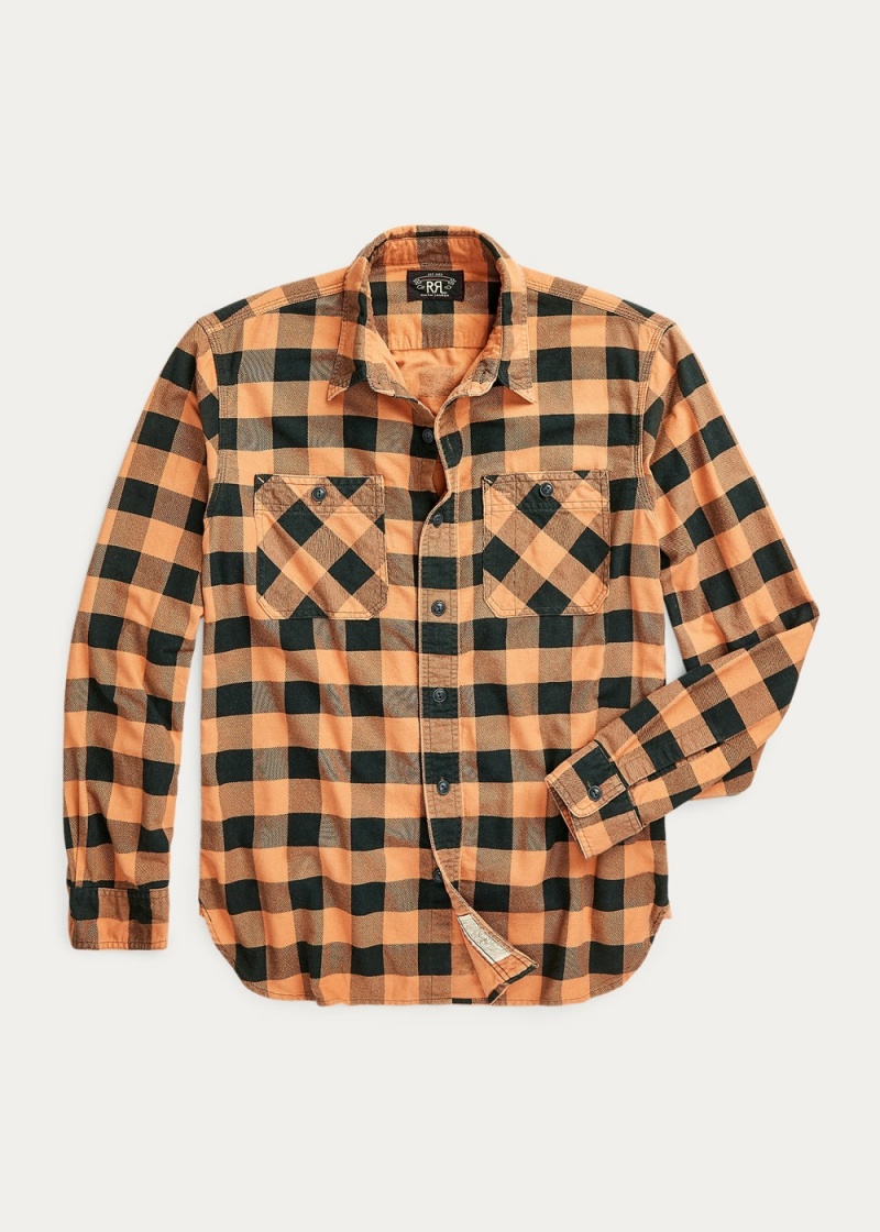 Camisas informales y Camisas Vestir Buffalo Check Chamois Workshirt Hombre Negros | XSHT96054 - vista 1