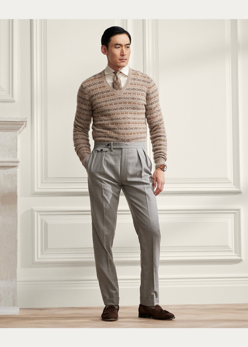 Camisas informales y Camisas Vestir Brushed Linen Twill Shirt Hombre Creme | VNYJ86715 - vista 4
