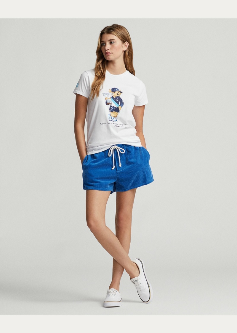 Camiseta Australian Open Polo Bear Mujer Blancos | YRUH92463 - vista 3