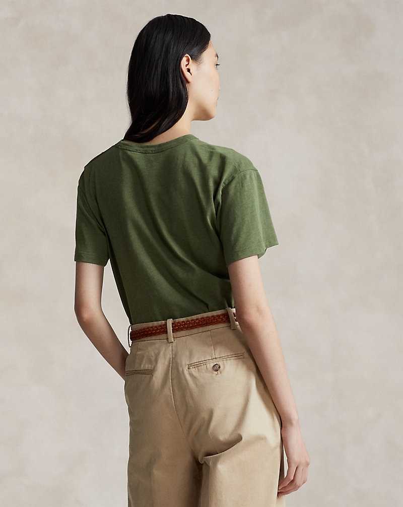 Camiseta Ralph Lauren Bear Cotton Jersey Mujer Garden Trail | TVEWHXO-39 - vista 4