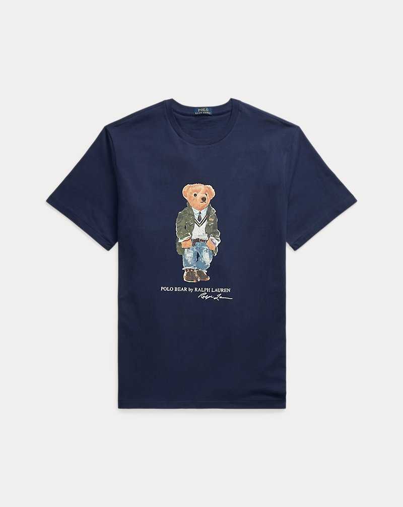 Camiseta Ralph Lauren Bear Jersey Hombre Azul Marino | ZKXJOTG-51 - vista 2