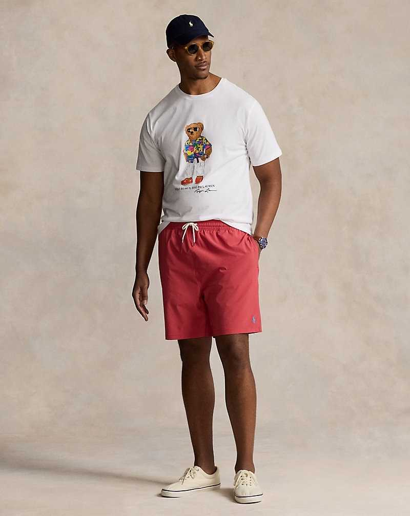 Camiseta Ralph Lauren Bear Jersey Hombre Blancos | WXRTGKO-73 - vista 3