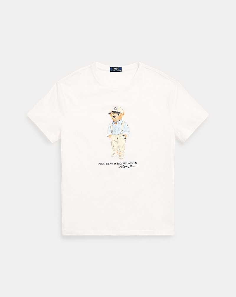 Camiseta Ralph Lauren Classic Fit Bear Jersey Hombre Deckwsh Wht Hmgwy Be | BEWYXMZ-10 - vista 2