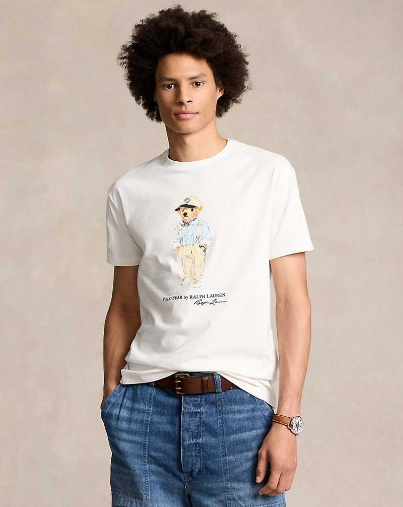 Camiseta Ralph Lauren Classic Fit Bear Jersey Hombre Deckwsh Wht Hmgwy Be | BEWYXMZ-10 - vista 1