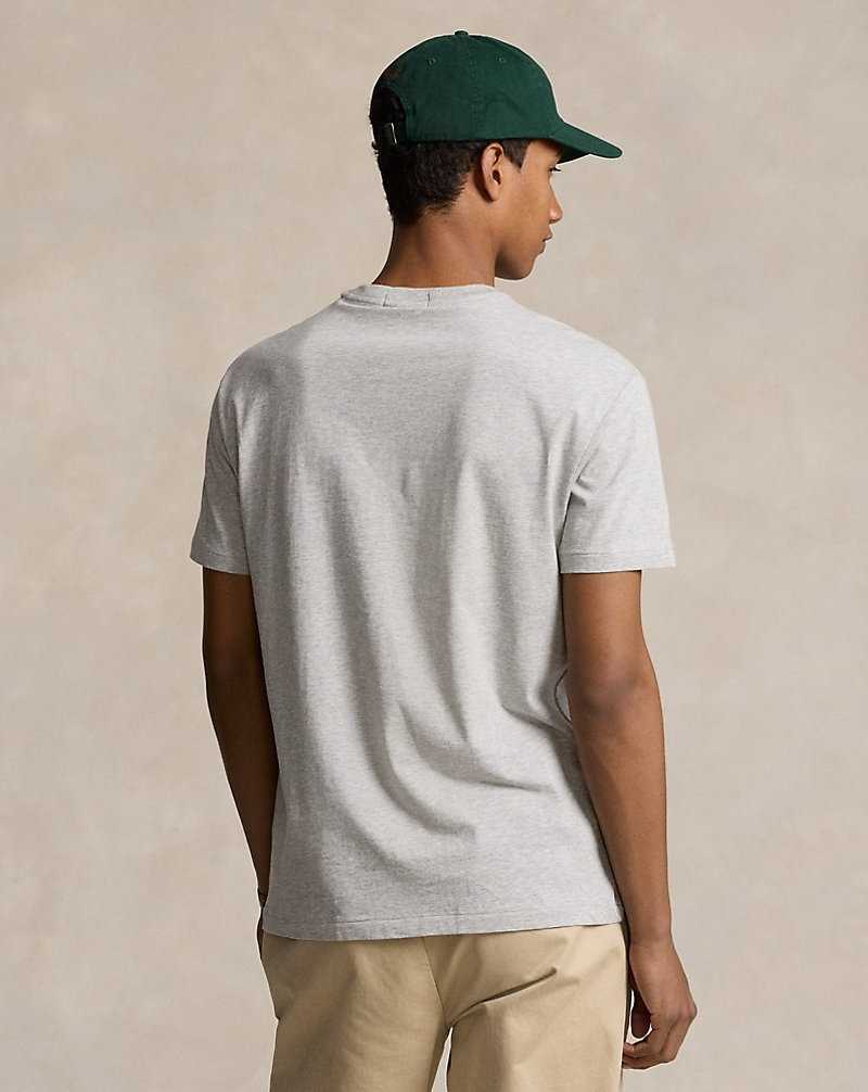 Camiseta Ralph Lauren Classic Fit Bear Jersey Hombre Andover Hthr Hrtg Be | EZPWKSC-45 - vista 4