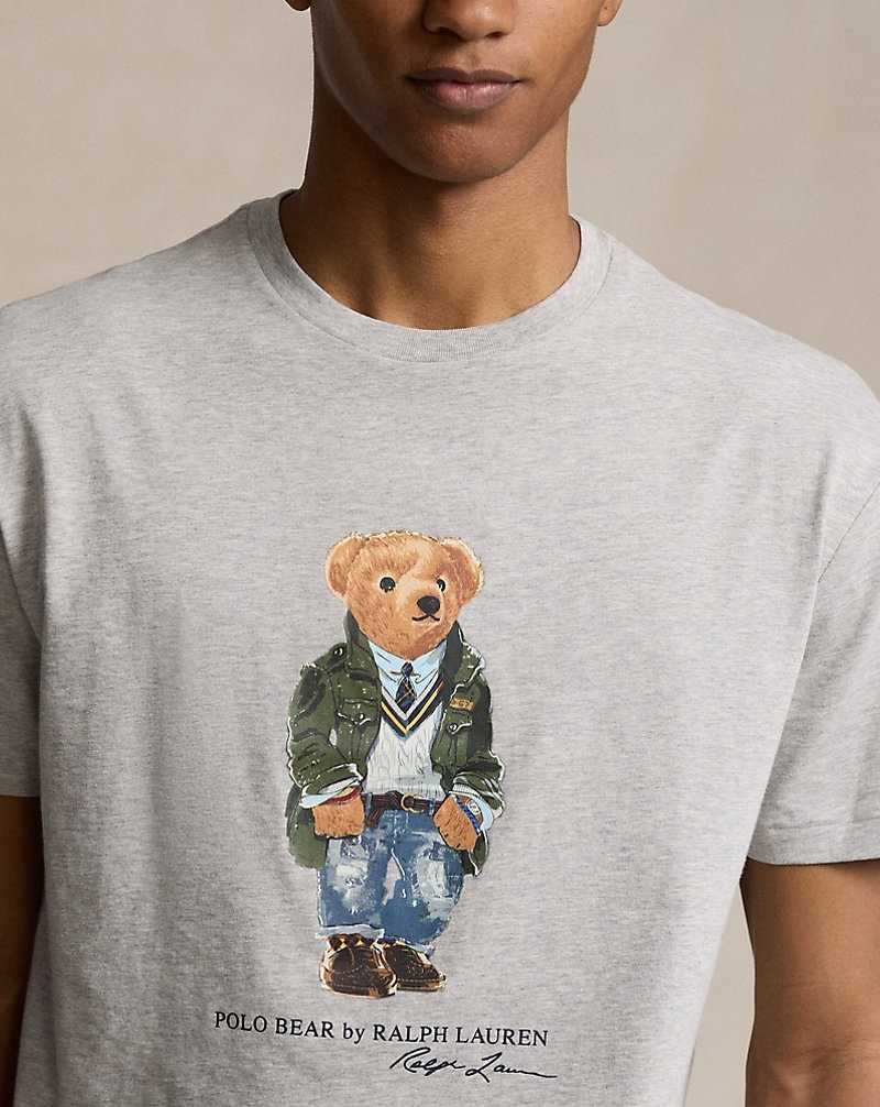 Camiseta Ralph Lauren Classic Fit Bear Jersey Hombre Andover Hthr Hrtg Be | EZPWKSC-45 - vista 5