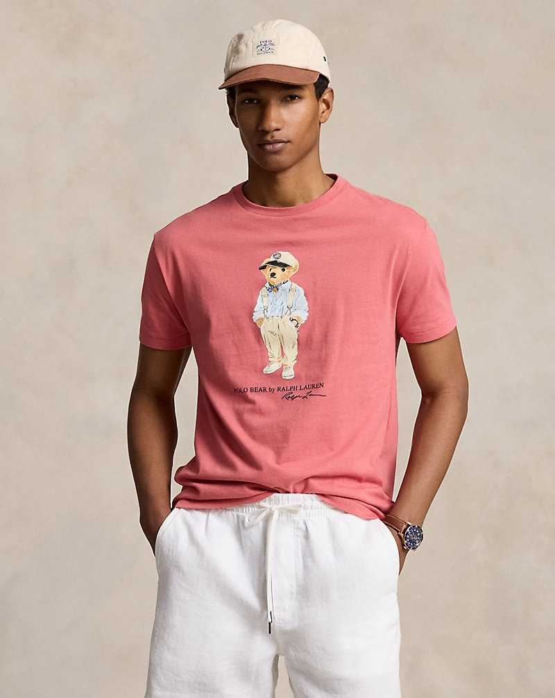 Camiseta Ralph Lauren Classic Fit Bear Jersey Hombre Adirondack Brry Hmgy | EFICHYJ-40 - vista 1