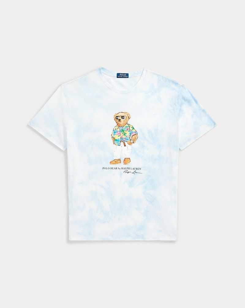 Camiseta Ralph Lauren Classic Fit Bear Tie-Dye Hombre Riviera Bl Cldwsh Beach C | WVXYNCT-54 - vista 2