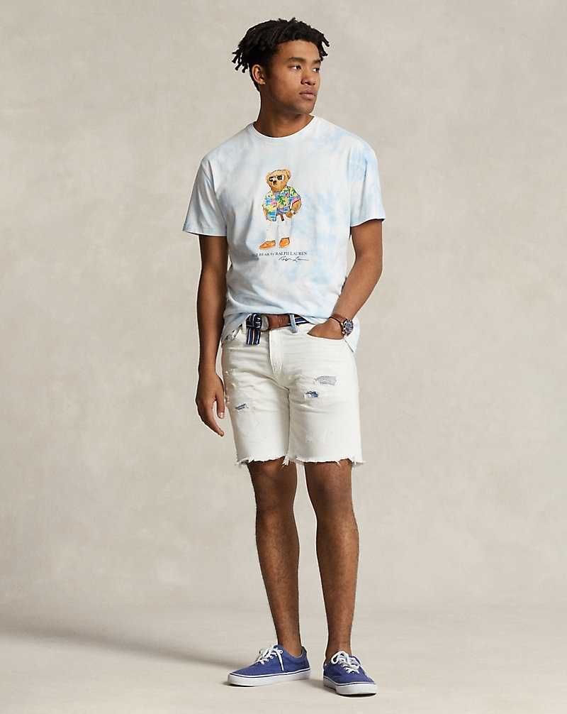 Camiseta Ralph Lauren Classic Fit Bear Tie-Dye Hombre Riviera Bl Cldwsh Beach C | WVXYNCT-54 - vista 3