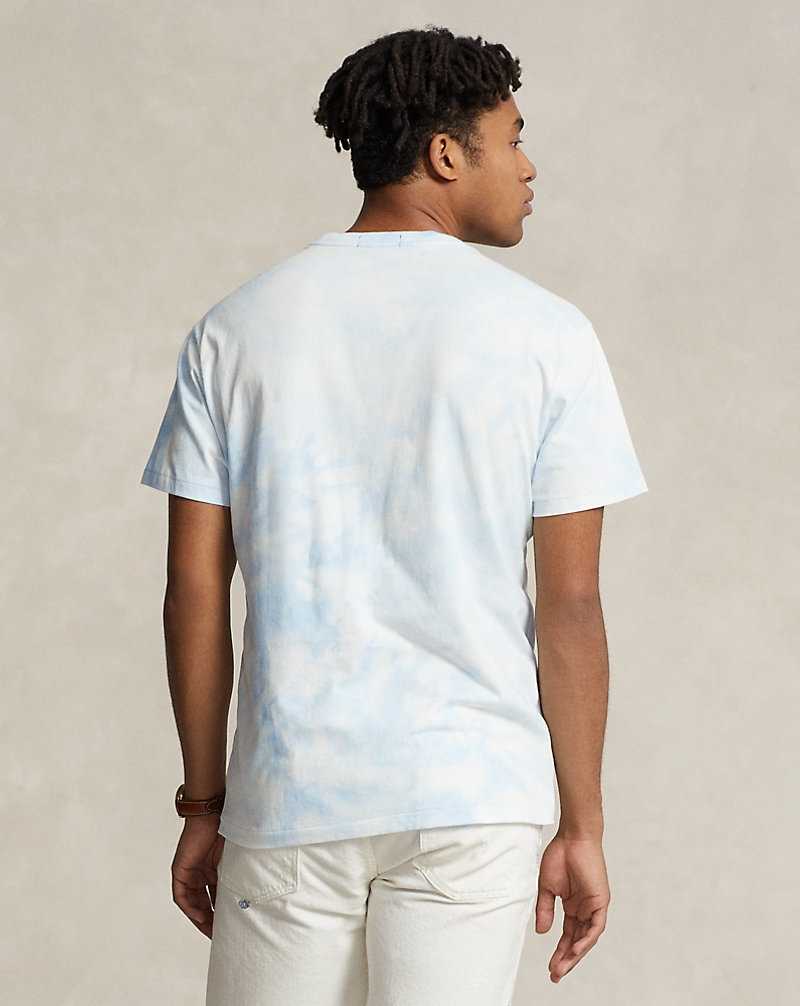 Camiseta Ralph Lauren Classic Fit Bear Tie-Dye Hombre Riviera Bl Cldwsh Beach C | WVXYNCT-54 - vista 4