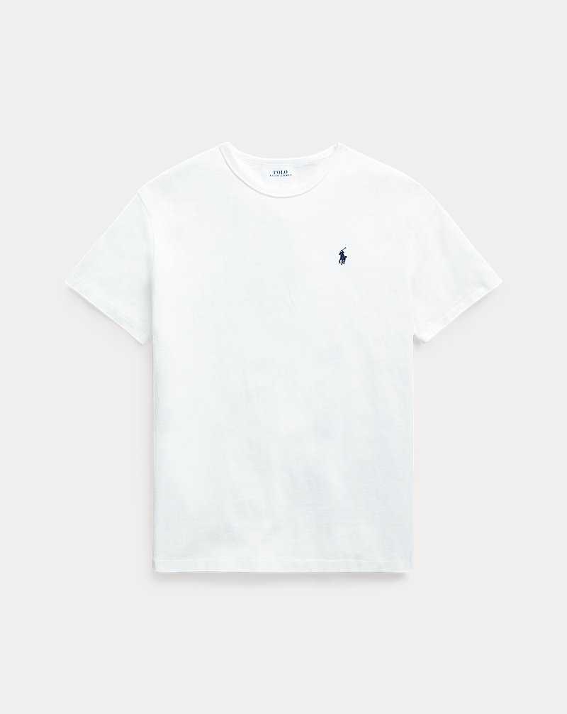 Camiseta Ralph Lauren Classic Fit Heavyweight Jersey Hombre Blancos | AEFHGCY-29 - vista 2