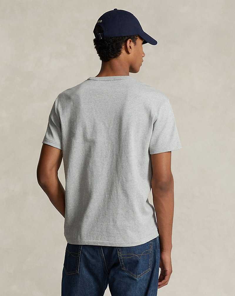 Camiseta Ralph Lauren Classic Fit Heavyweight Jersey Hombre Andover Heather | WPXUYVM-39 - vista 4