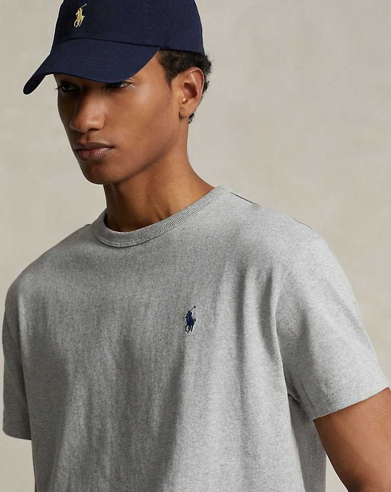 Camiseta Ralph Lauren Classic Fit Heavyweight Jersey Hombre Andover Heather | WPXUYVM-39 - vista 5