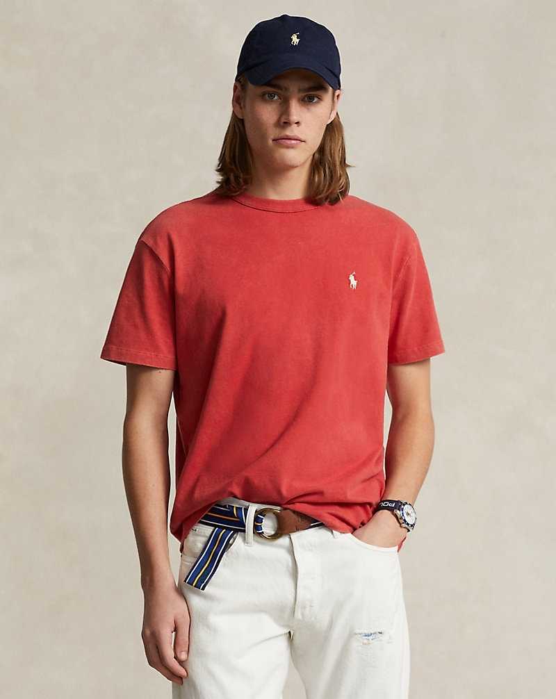 Camiseta Ralph Lauren Classic Fit Jersey Crewneck Hombre Rojos | KMZVENA-38 - vista 1
