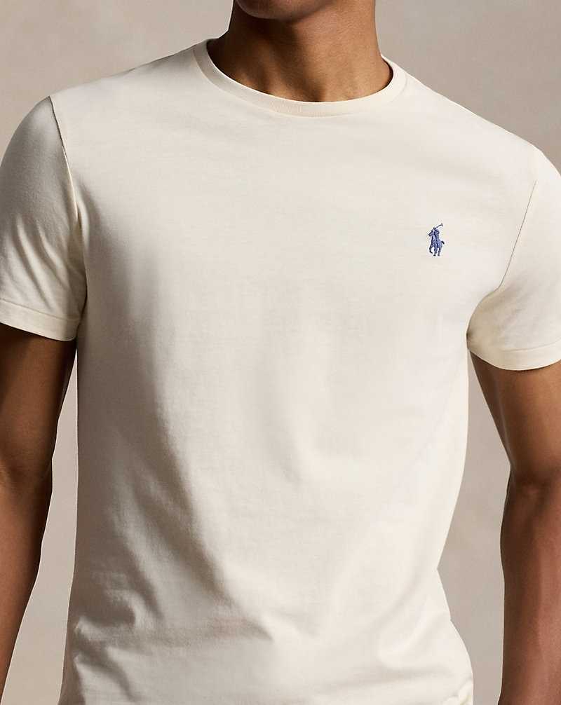 Camiseta Ralph Lauren Classic Fit Jersey Crewneck Hombre Herbal Milk | RWBSTNA-78 - vista 5
