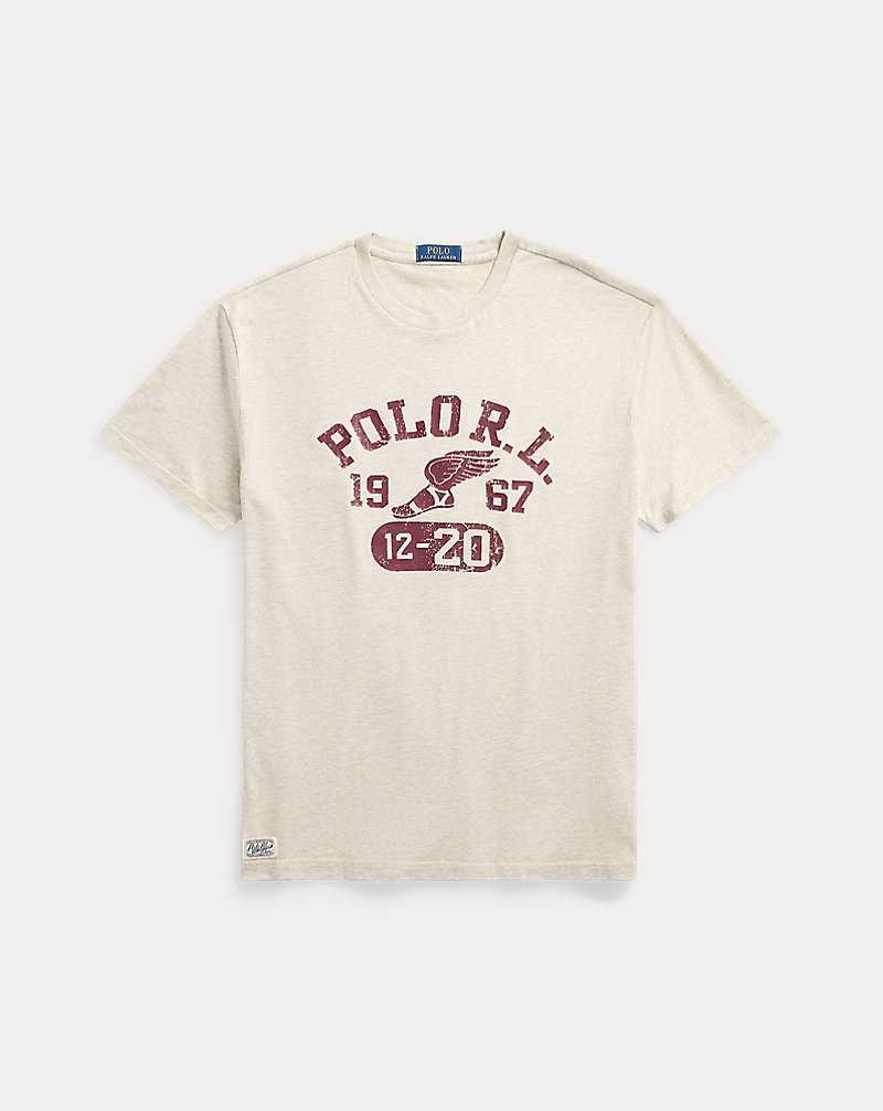Camiseta Ralph Lauren Classic Fit Jersey Graphic Hombre Lt Vintage Hthr | LJCDAVS-76 - vista 2