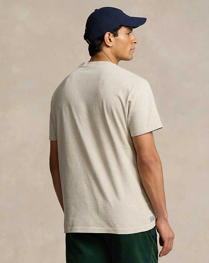 Camiseta Ralph Lauren Classic Fit Jersey Graphic Hombre Lt Vintage Hthr | LJCDAVS-76 - vista 4