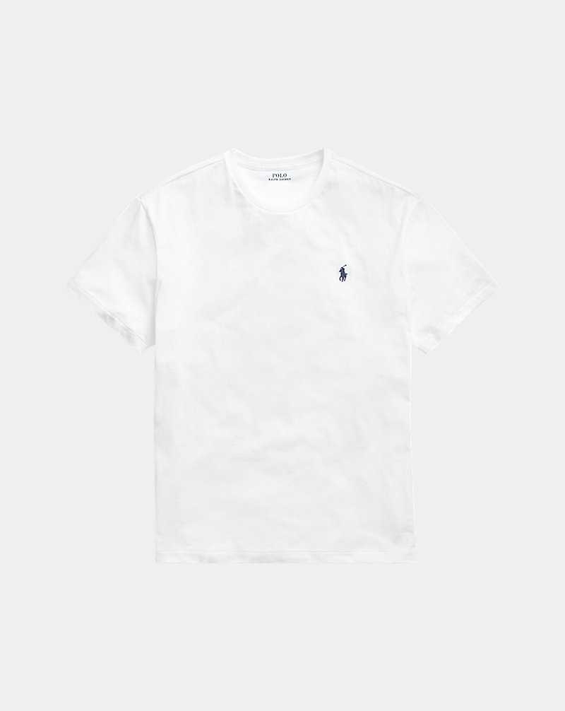 Camiseta Ralph Lauren Classic Fit Jersey Crewneck Hombre Blancos | OTCFAJP-07 - vista 2