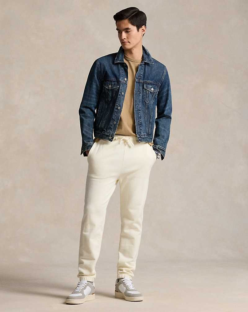 Camiseta Ralph Lauren Classic Fit Jersey Crewneck Hombre Kaki | DHFEIYV-45 - vista 3