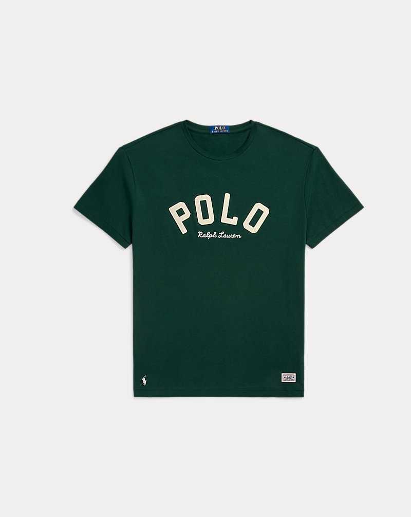 Camiseta Ralph Lauren Classic Fit Logo Jersey Hombre Moss Agate | PSNFIJT-85 - vista 2