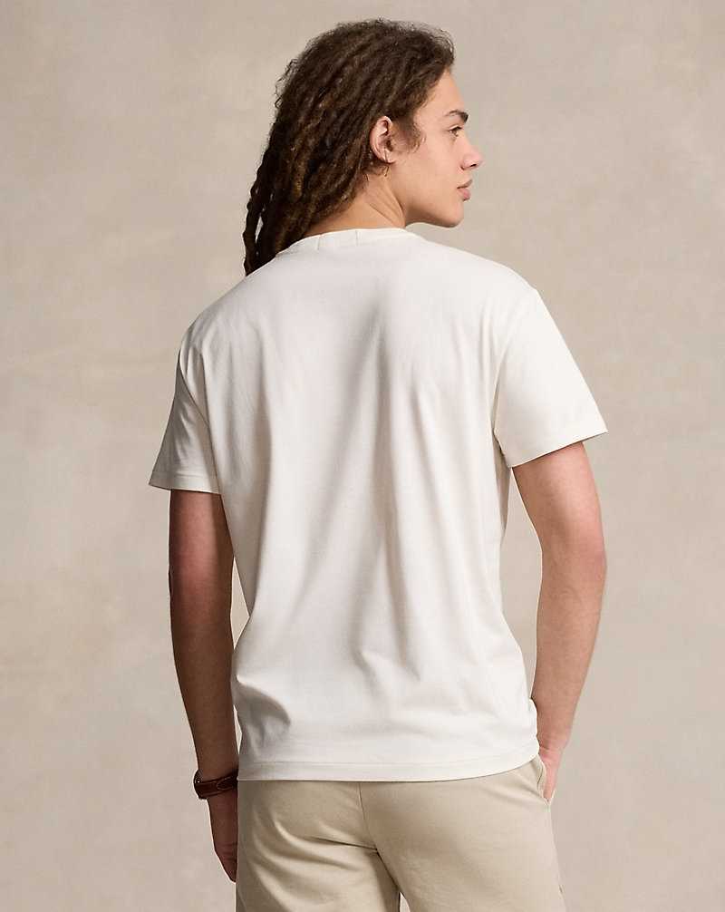 Camiseta Ralph Lauren Classic Fit Plaid-Logo Jersey Hombre Nevis | FODIKLU-65 - vista 4