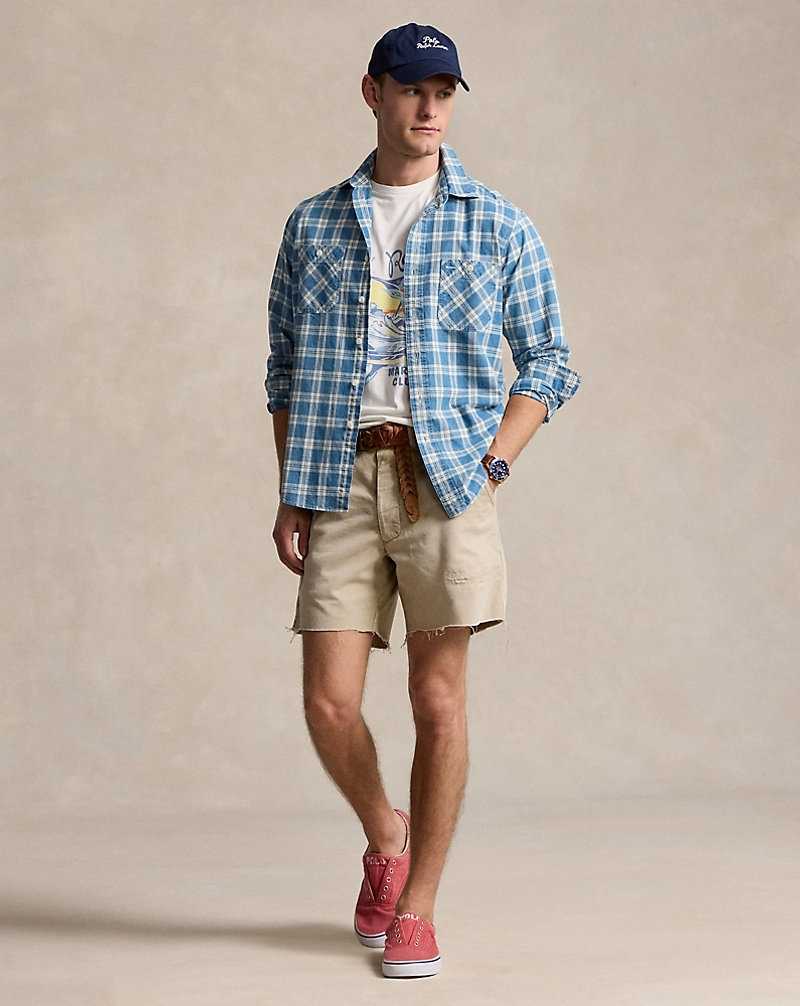 Camiseta Ralph Lauren Classic Fit Slub Jersey Graphic Hombre Nevis | AWFUTOY-62 - vista 3